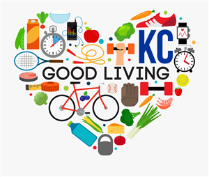 heart with healthy objects 