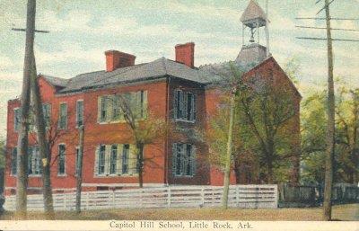 Postcard of Capitol Hill School. Photo courtesy of Ray Hanley. Source: LRSD archives. 