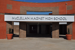 mcclellan high entrance 