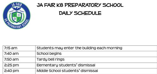 Daily Schedule