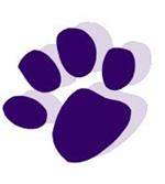 Purple Paw Print 